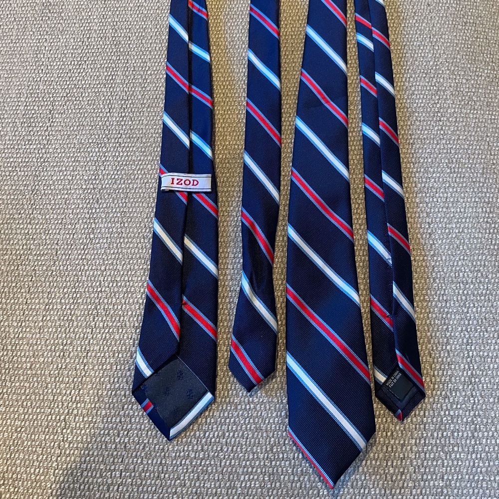 IZOD Boy's Striped Blue Neckties